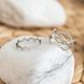 Кольцо серебряное на верхнюю фалангу Зигзаг тонкое с белыми фианитами ЛК-0303р фото 3