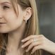 Каблучка срібна з крупними білими фіанітами по колу профіля ЛК-0436р фото 4