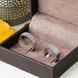 Обручальное кольцо серебряное с тройным параллельным узором профиль Американка ОС-7018 фото 4